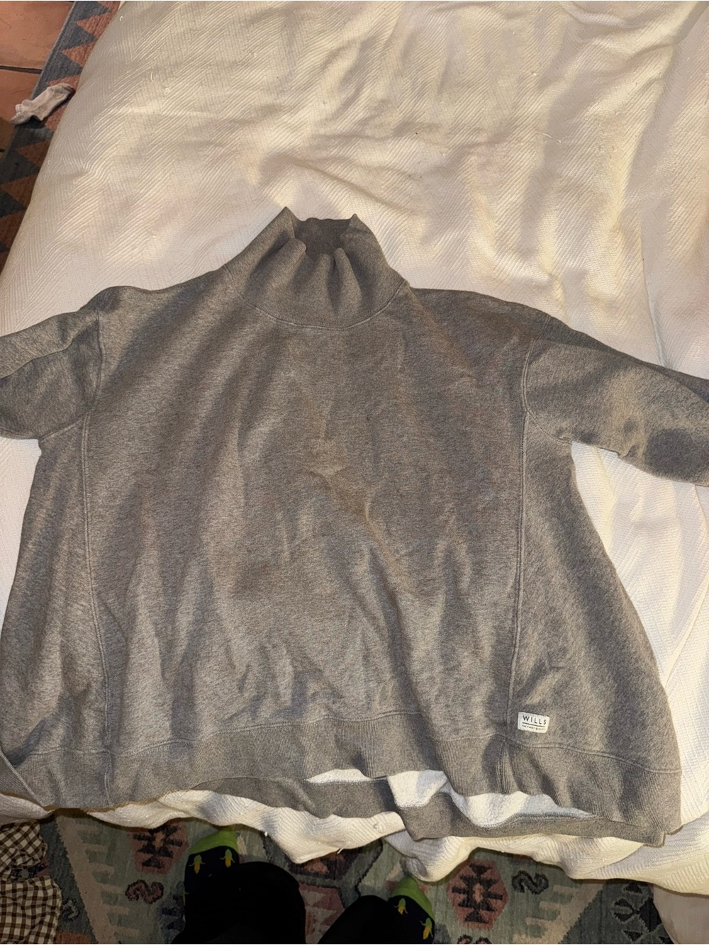 Jack Wills Heather Gray Turtleneck Sweater